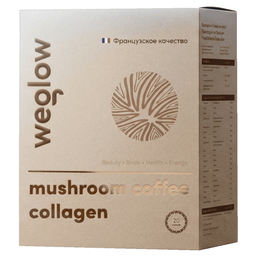 Упаковка: Weglow Mushroom Coffee Collagen